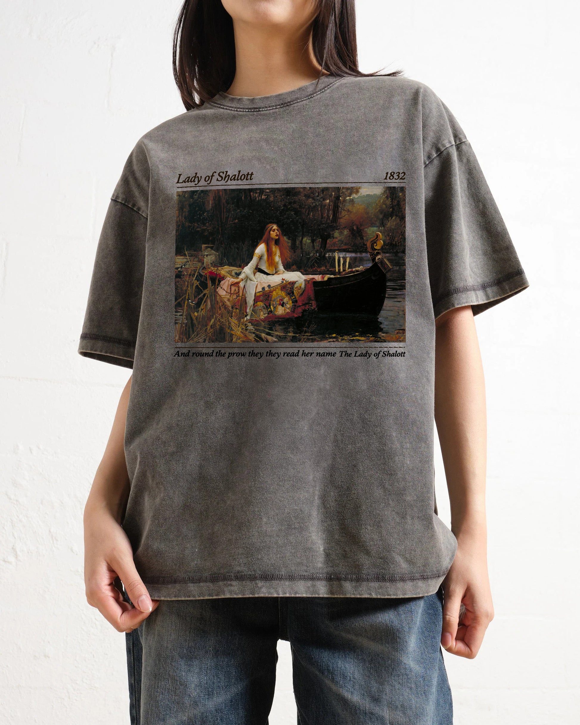 Alfred Lord Tennyson Lady of Shalott Washed T-Shirt