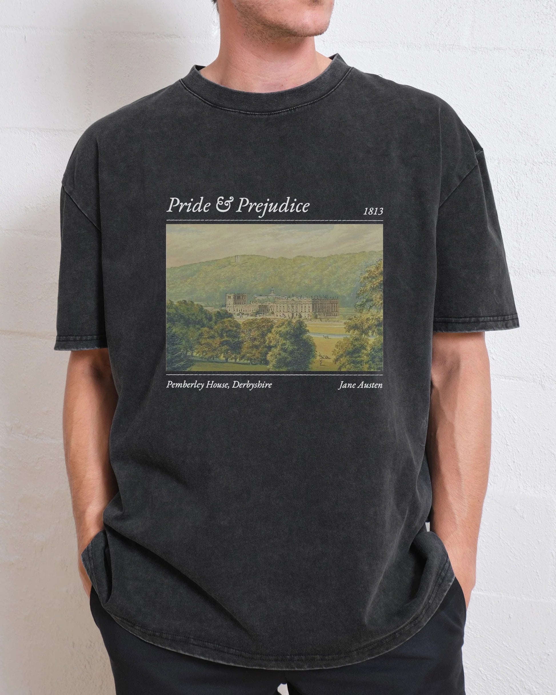 Pride And Prejudice Pemberley House Washed T-Shirt