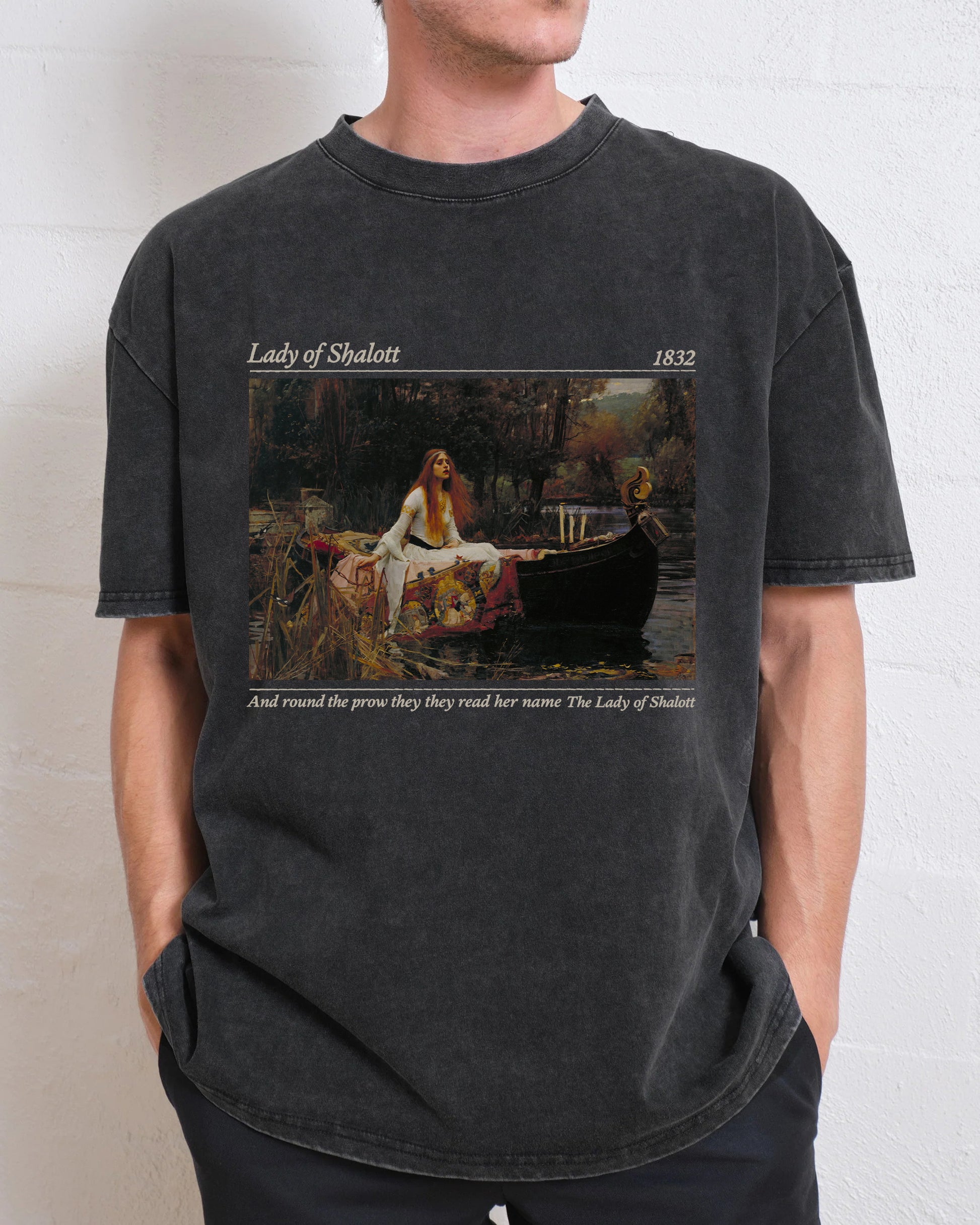Alfred Lord Tennyson Lady of Shalott Washed T-Shirt
