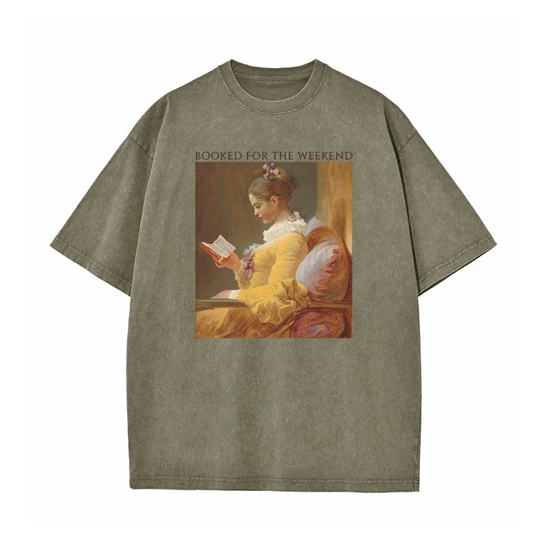 Booked For The Weekend Washed T-Shirt