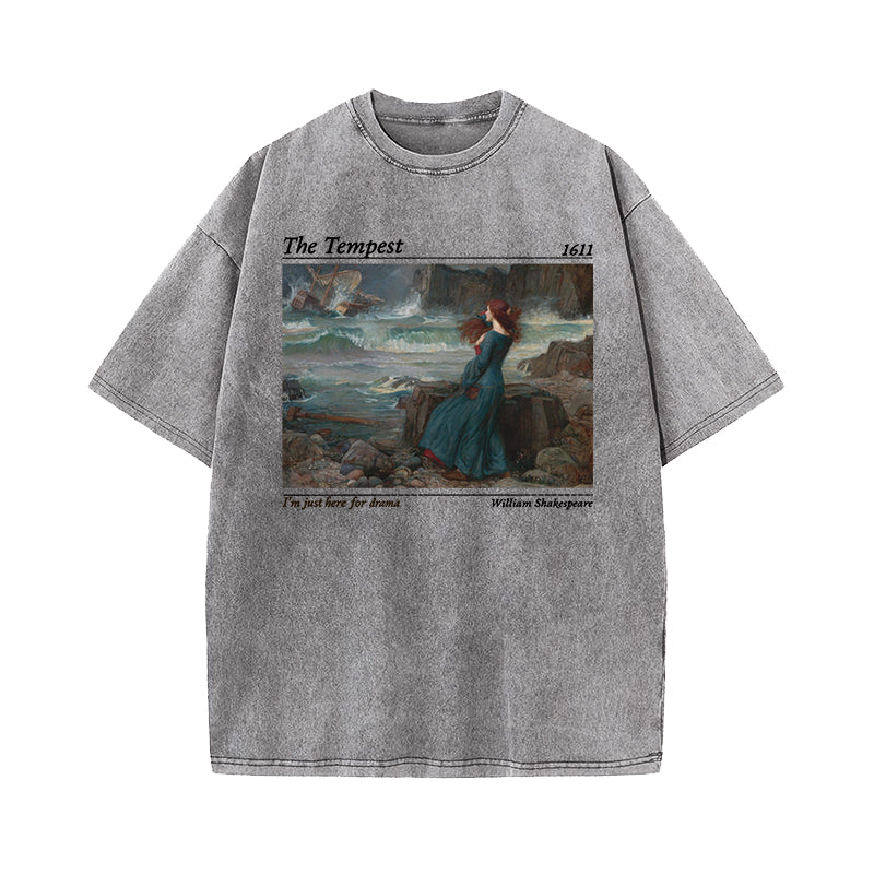 Shakespeare Here for the Drama Washed T-Shirt