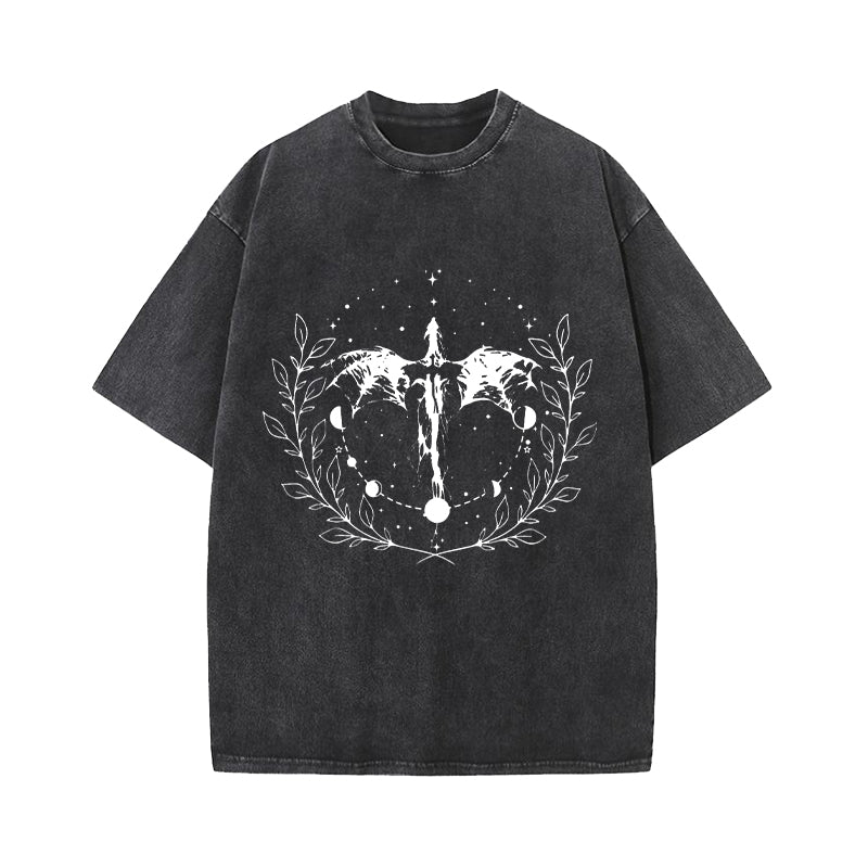Dragon Fandom Merch Fantasy Washed T-Shirt