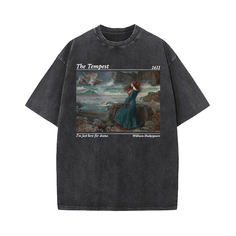 Shakespeare Here for the Drama Washed T-Shirt