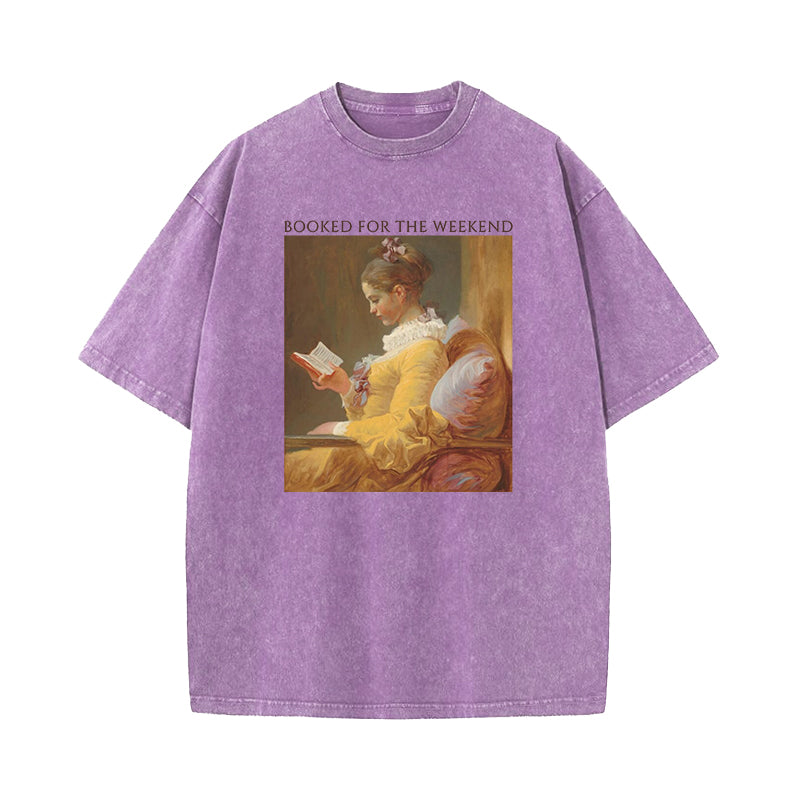 Booked For The Weekend Washed T-Shirt