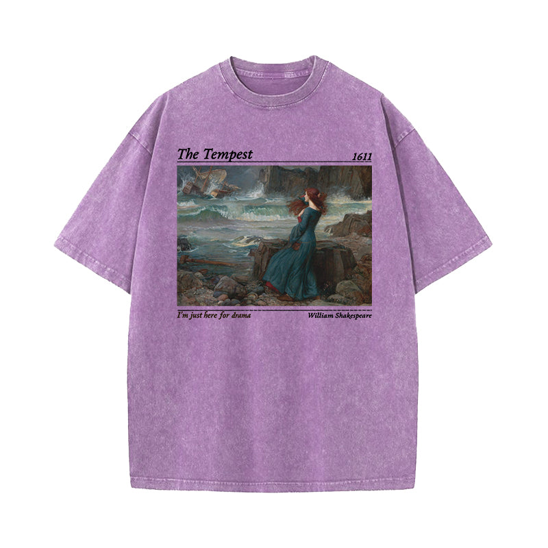 Shakespeare Here for the Drama Washed T-Shirt