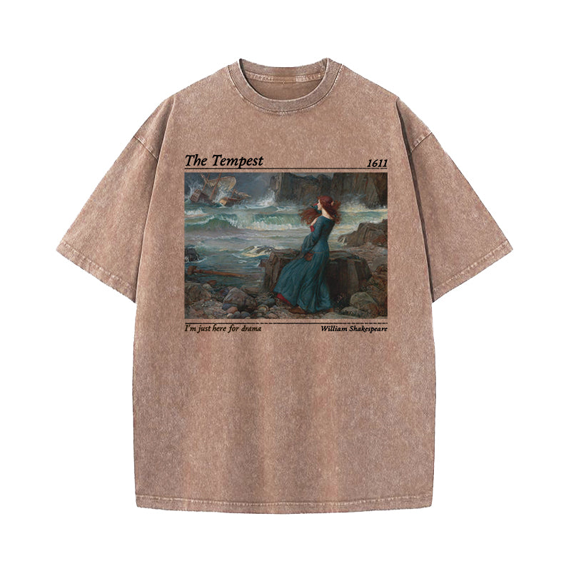 Shakespeare Here for the Drama Washed T-Shirt