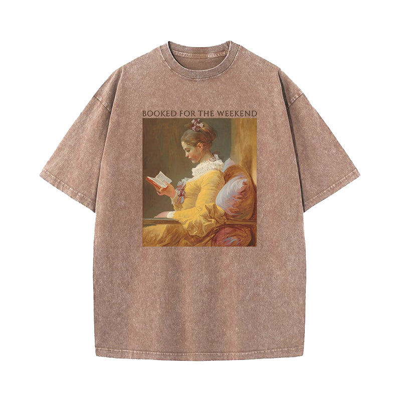 Booked For The Weekend Washed T-Shirt