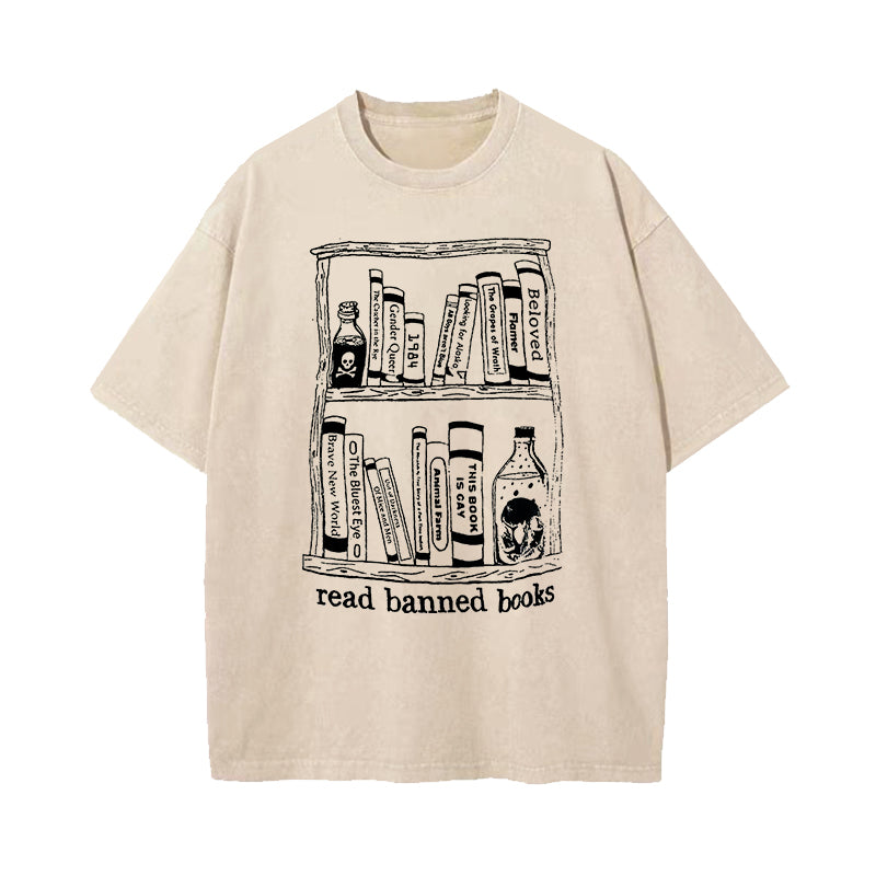 Read Banned Books Washed T-Shirt