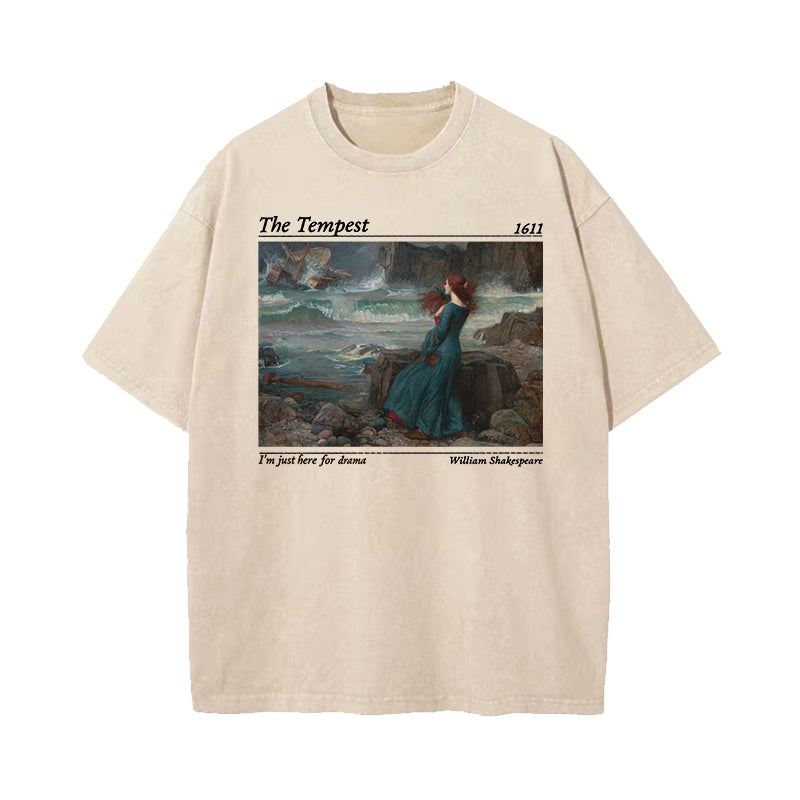 Shakespeare Here for the Drama Washed T-Shirt