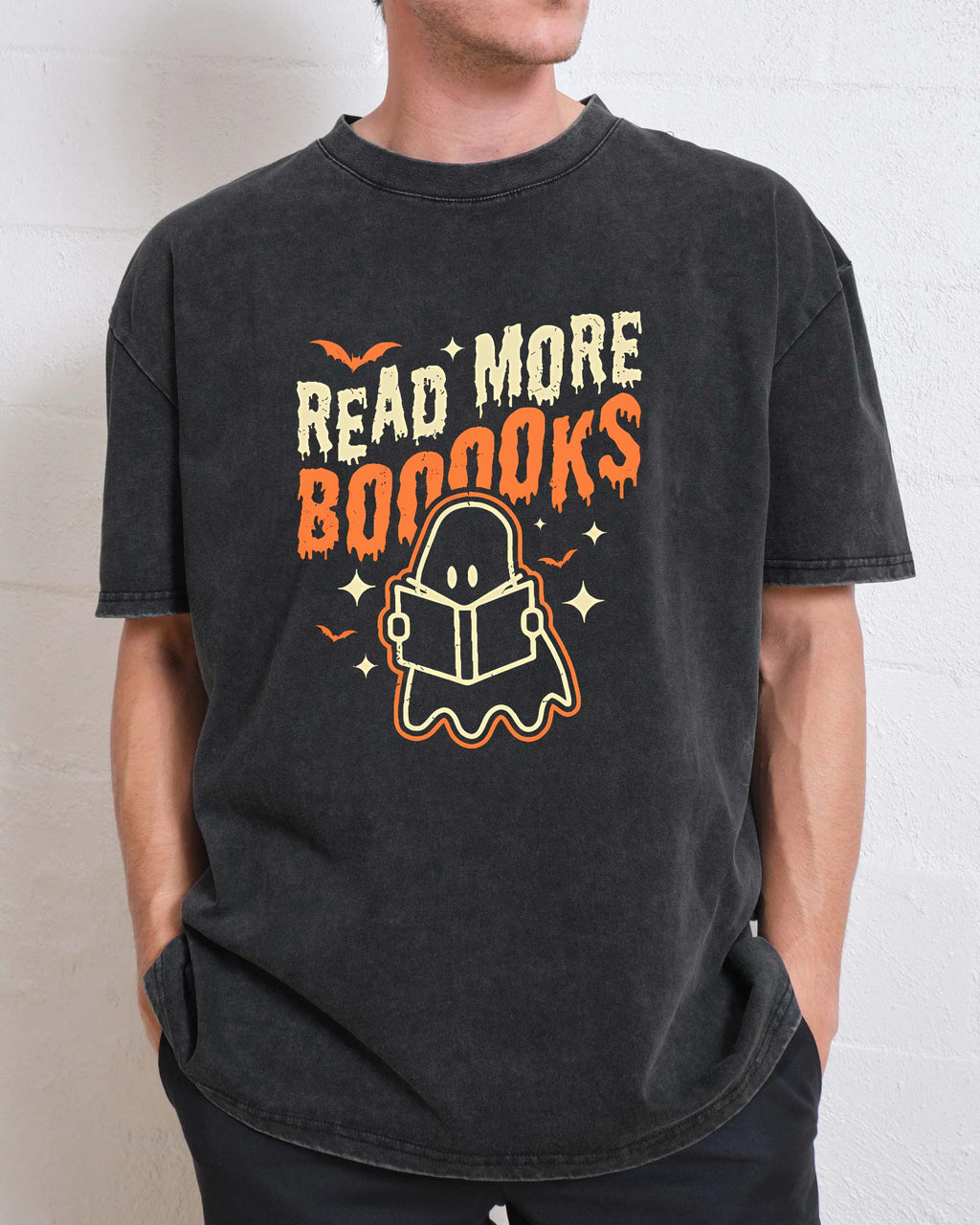 Read More Books Halloween Cute Ghost Boo Librarian Teacher T-Shirt
