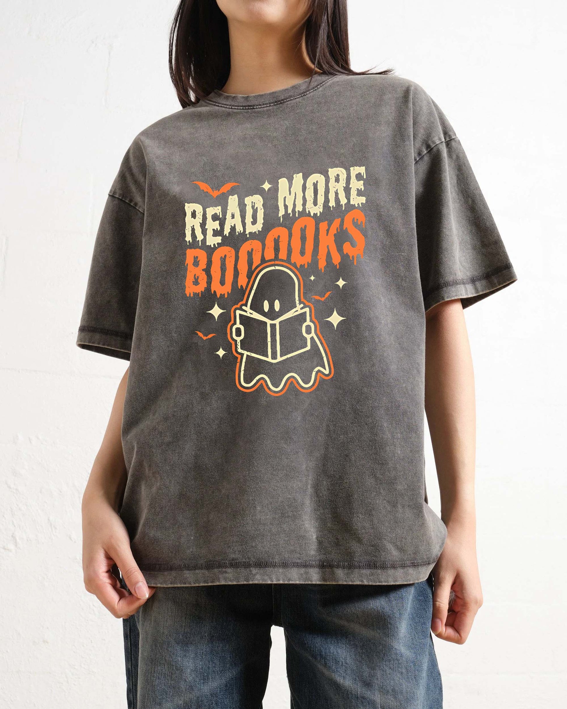 Read More Books Halloween Cute Ghost Boo Librarian Teacher T-Shirt