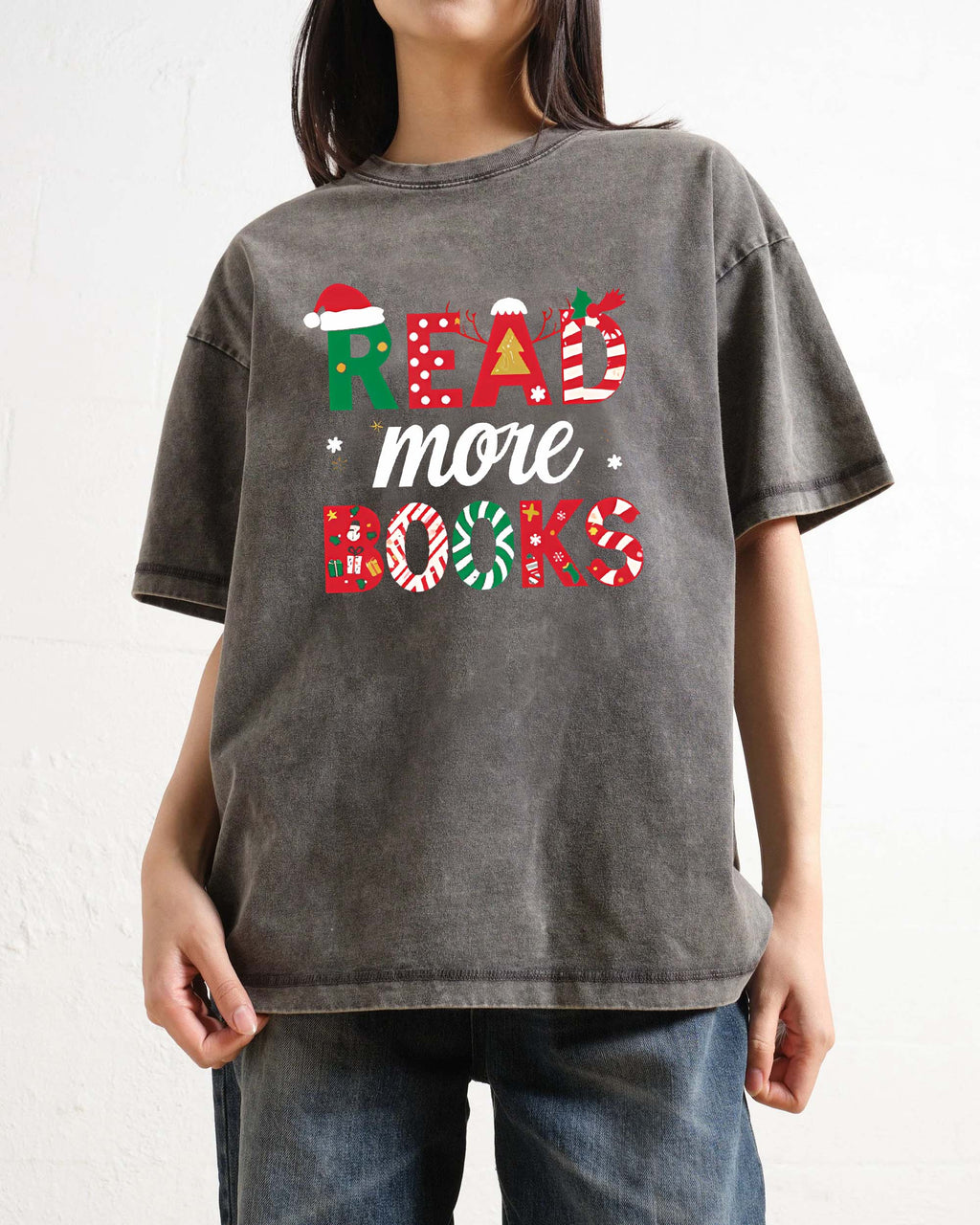 read more books christmas reading book T-Shirt