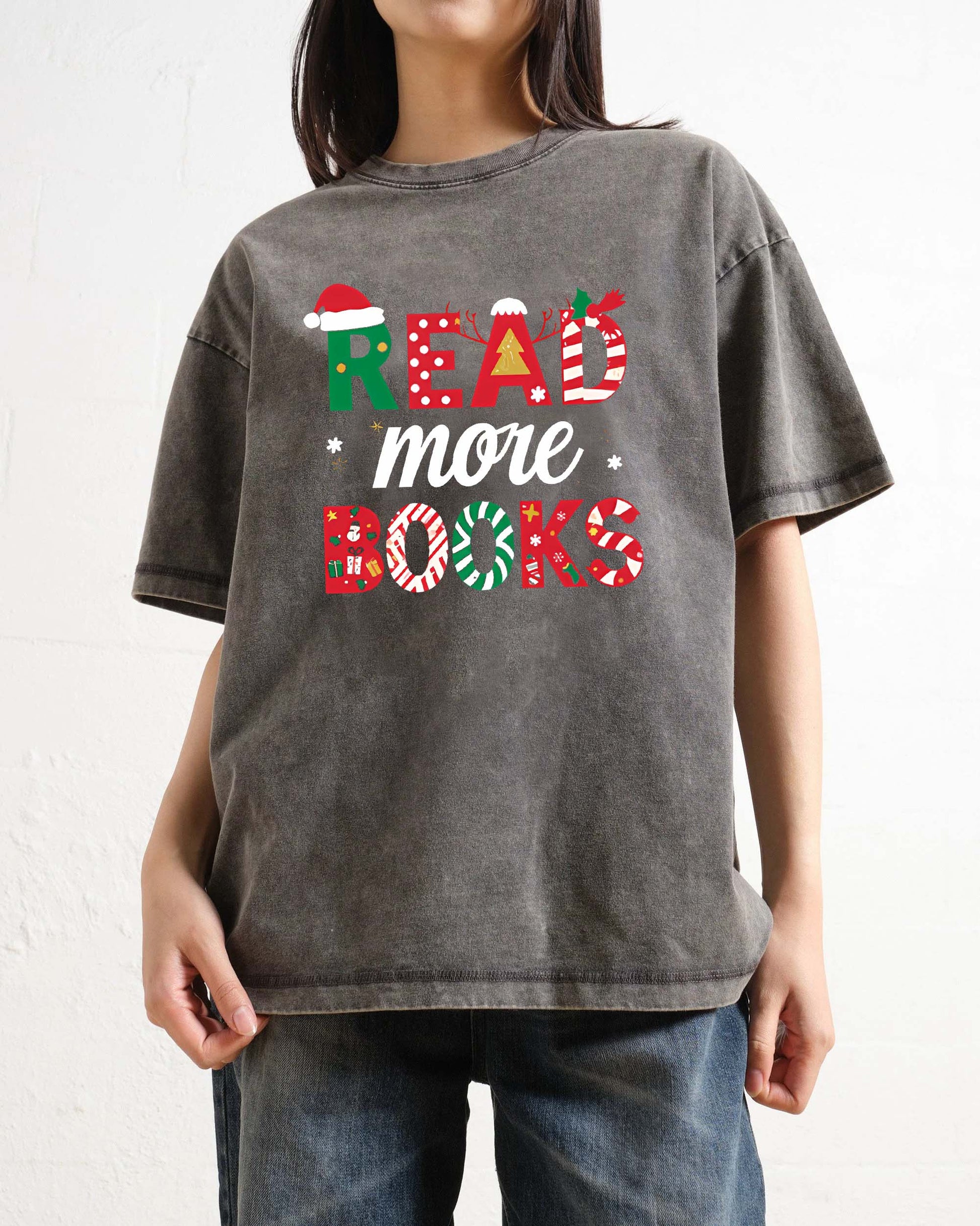 read more books christmas reading book T-Shirt