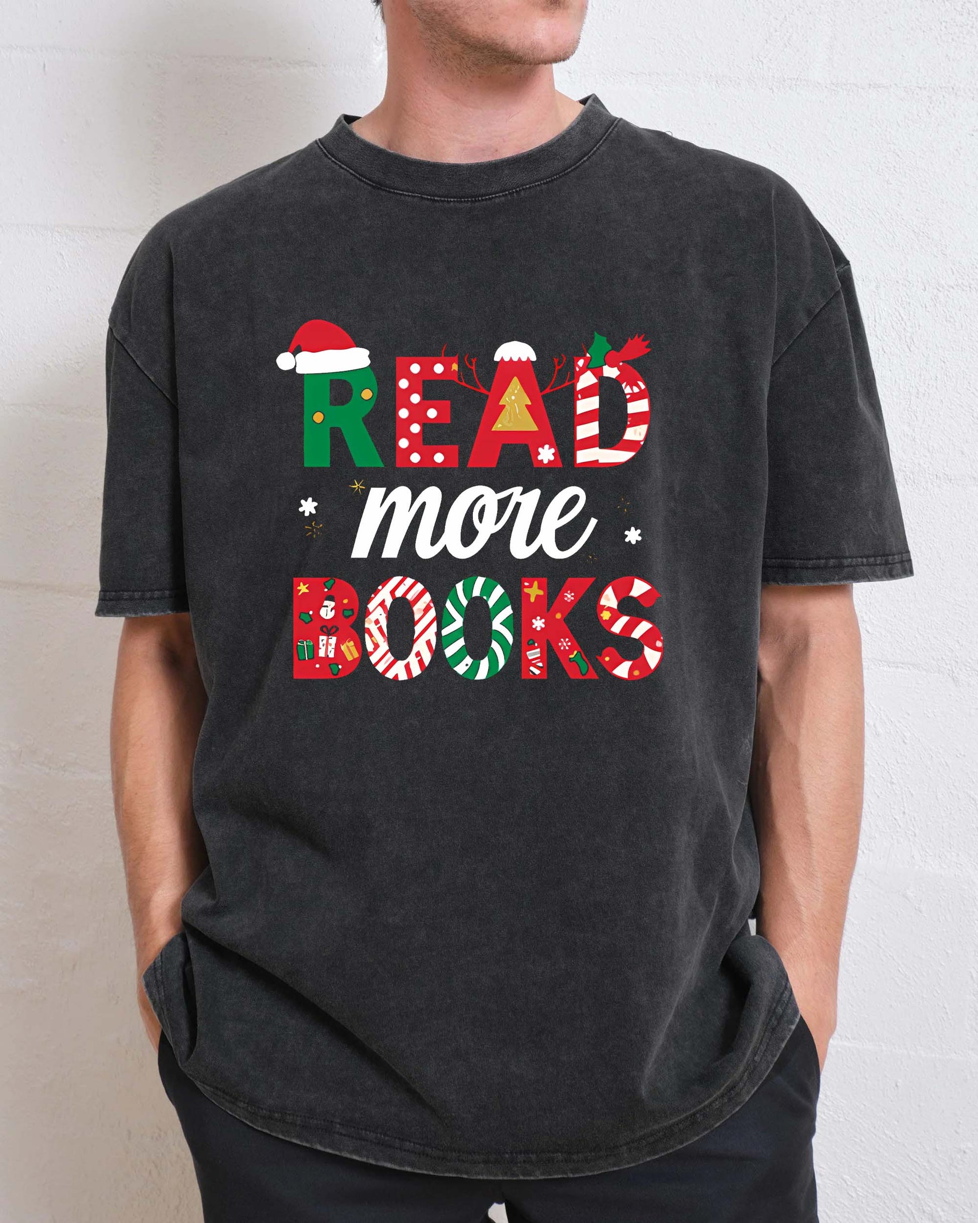 read more books christmas reading book T-Shirt