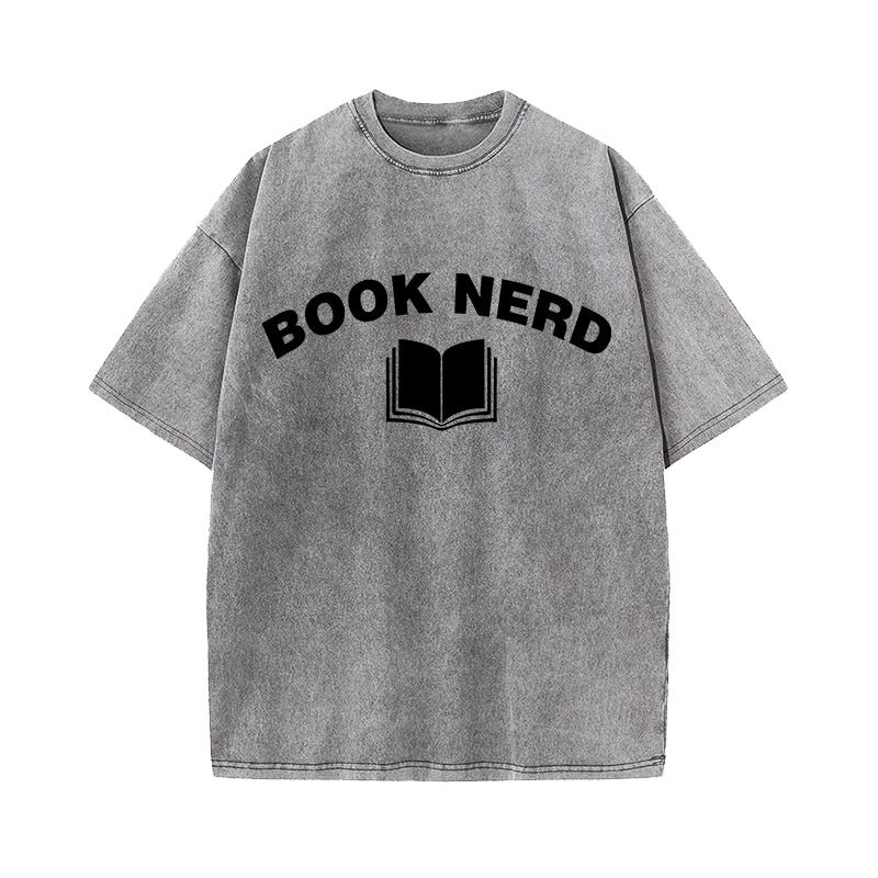 Men's Book Nerd Vintage T-Shirt Geeky Nerdy Literary