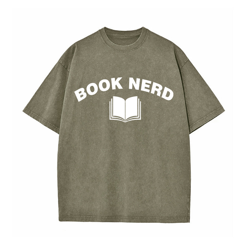 Men's Book Nerd Vintage T-Shirt Geeky Nerdy Literary