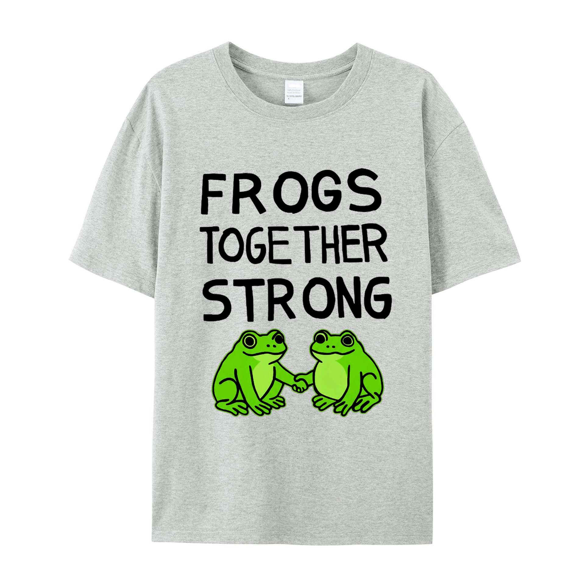 Frogs Together Strong Protest Shirt Cotton T-Shirts