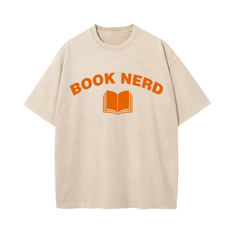 Men's Book Nerd Vintage T-Shirt Geeky Nerdy Literary