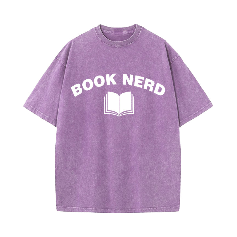 Men's Book Nerd Vintage T-Shirt Geeky Nerdy Literary