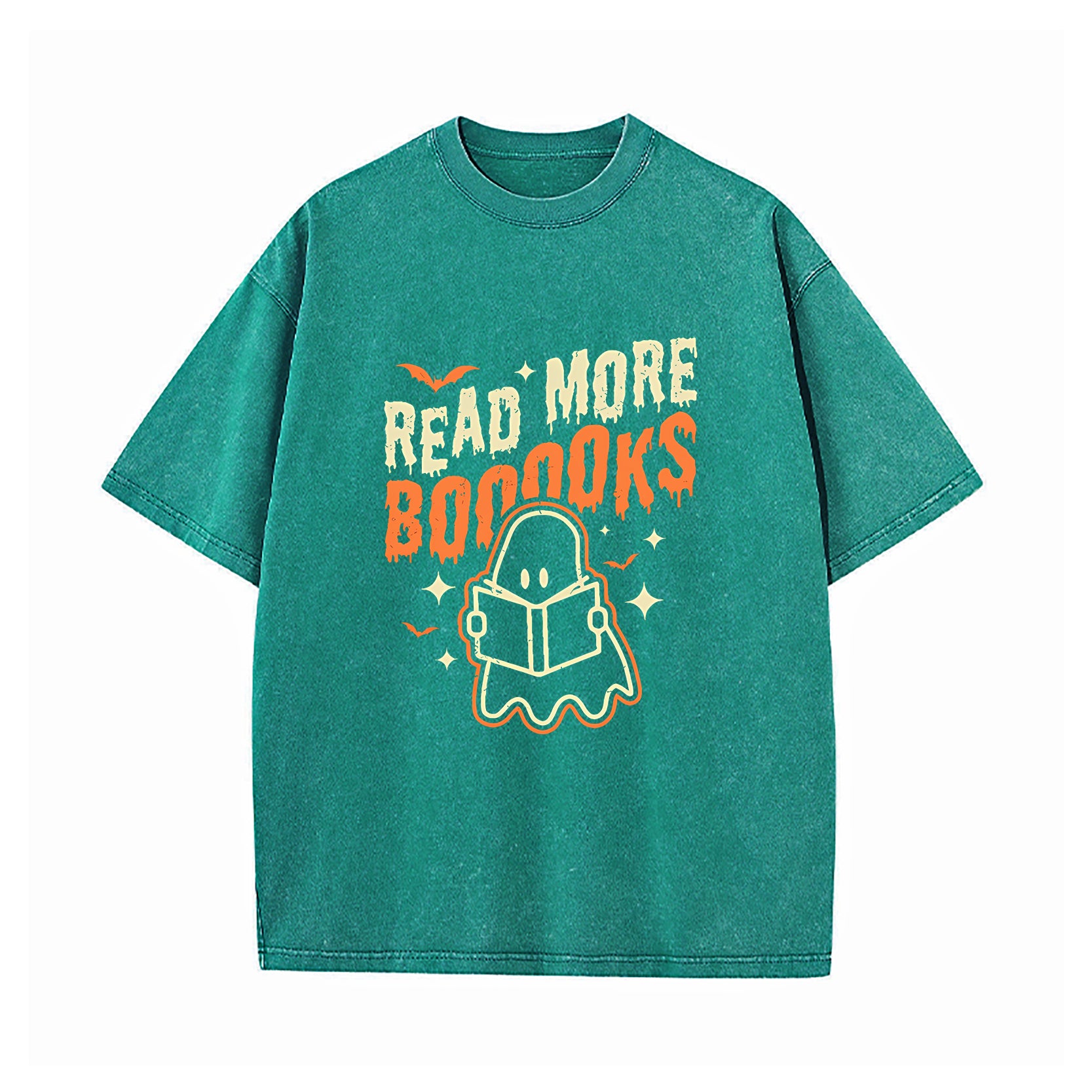 Read More Books Halloween Cute Ghost Boo Librarian Teacher T-Shirt