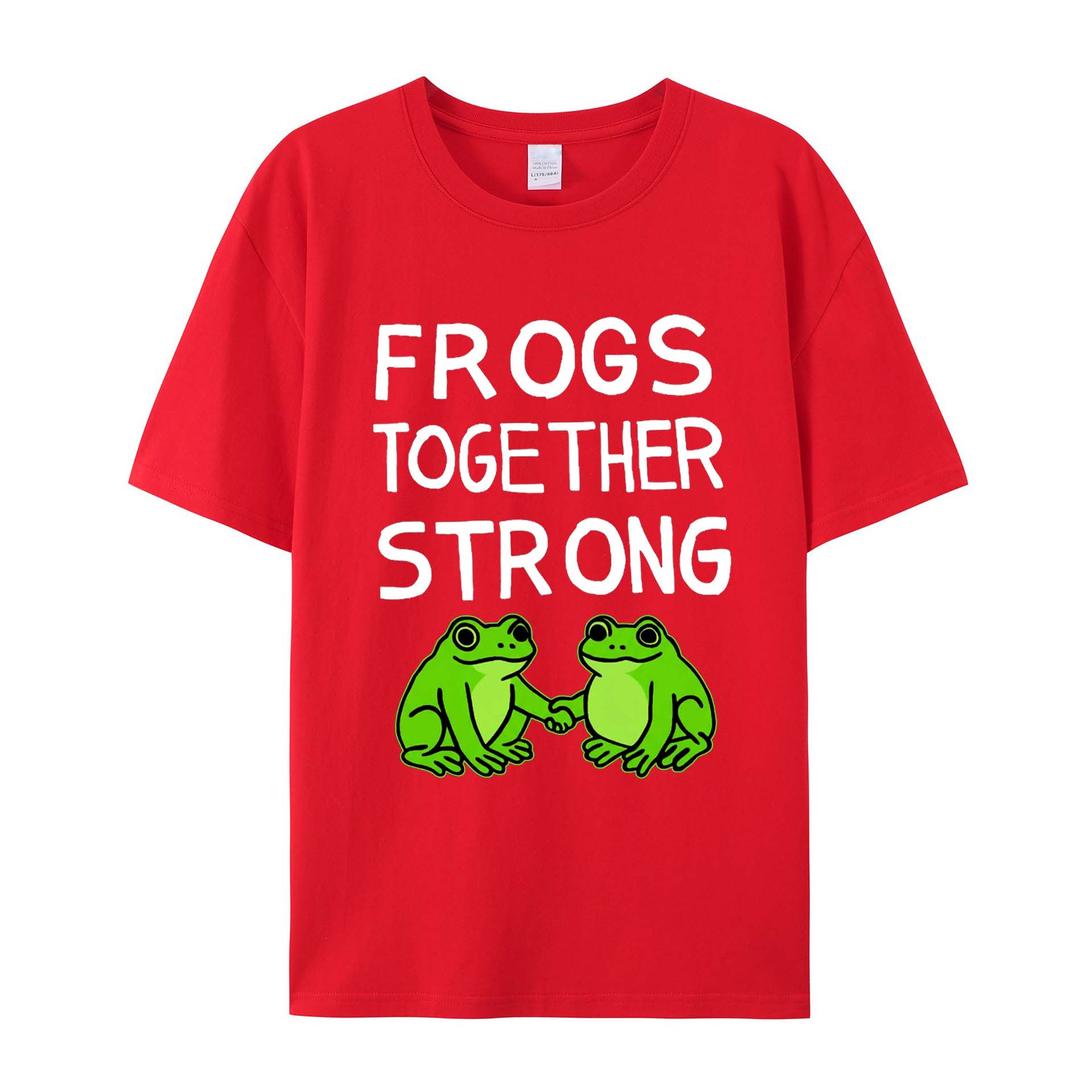 Frogs Together Strong Protest Shirt Cotton T-Shirts