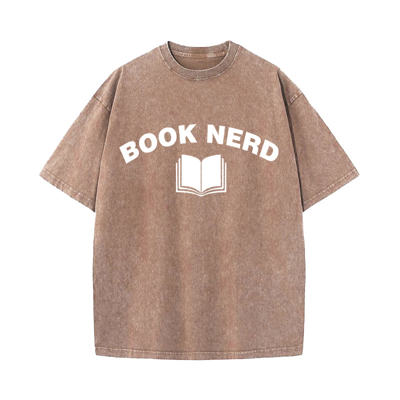 Men's Book Nerd Vintage T-Shirt Geeky Nerdy Literary