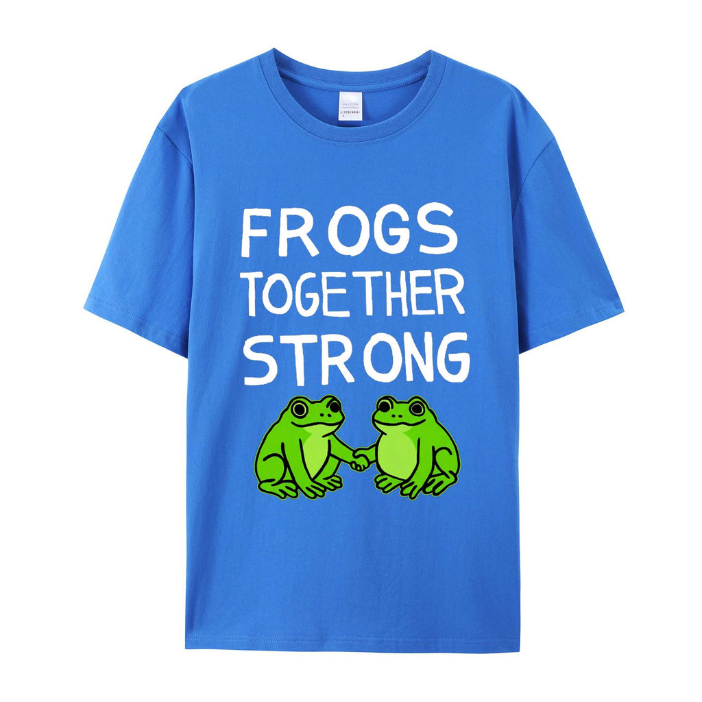 Frogs Together Strong Protest Shirt Cotton T-Shirts
