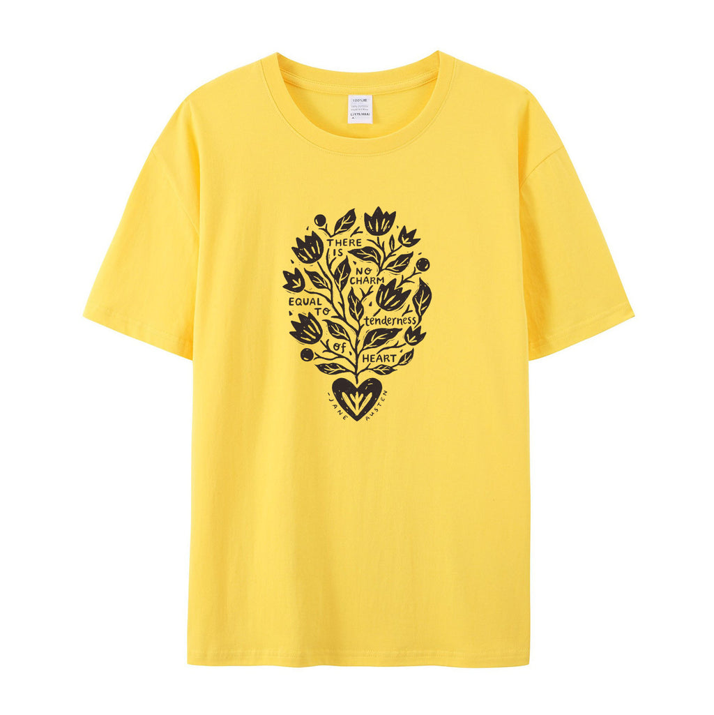 Tenderness of Heart Jane Austen Quote cotton T-Shirt