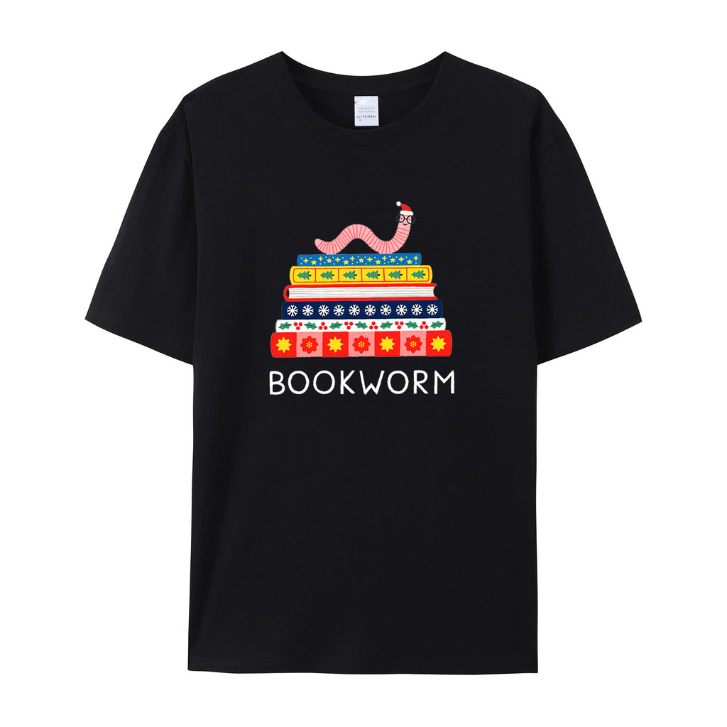 BOOK WORM COTTON T-SHIRTS