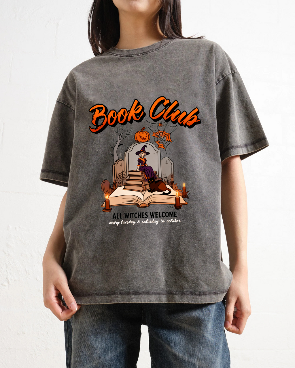 Comfort Colors Witchy Book Club Halloween T-Shirt