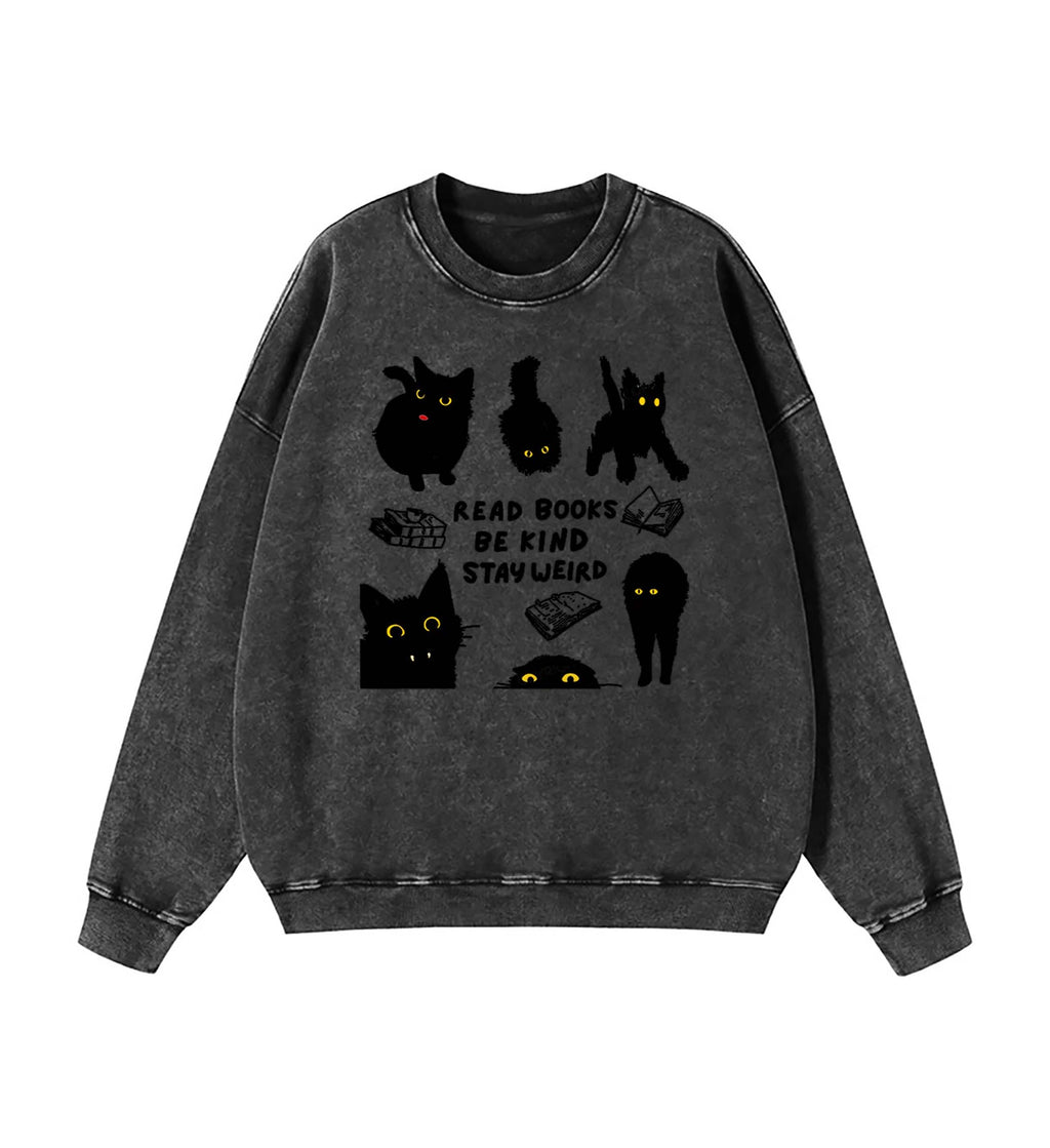 Read Books Be Kind Stay Weird Sweatshirt
