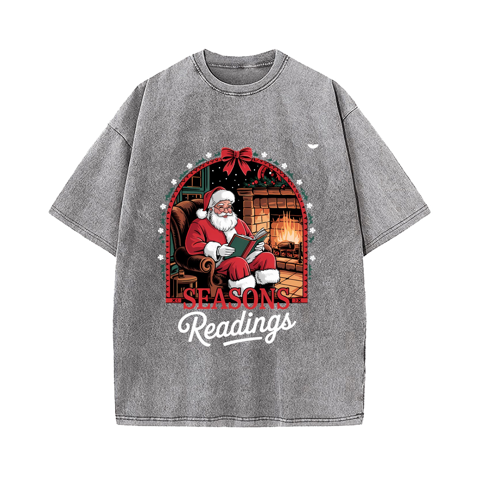 Reading Santa Claus Bookish Christmas Reading Lovers Essential T-Shirt