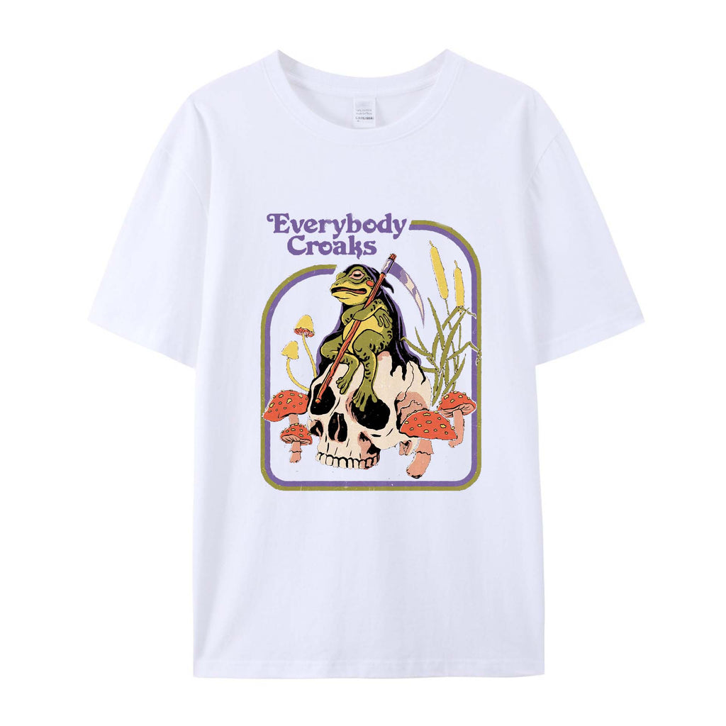 Halloween Retro Cotton T-Shirts