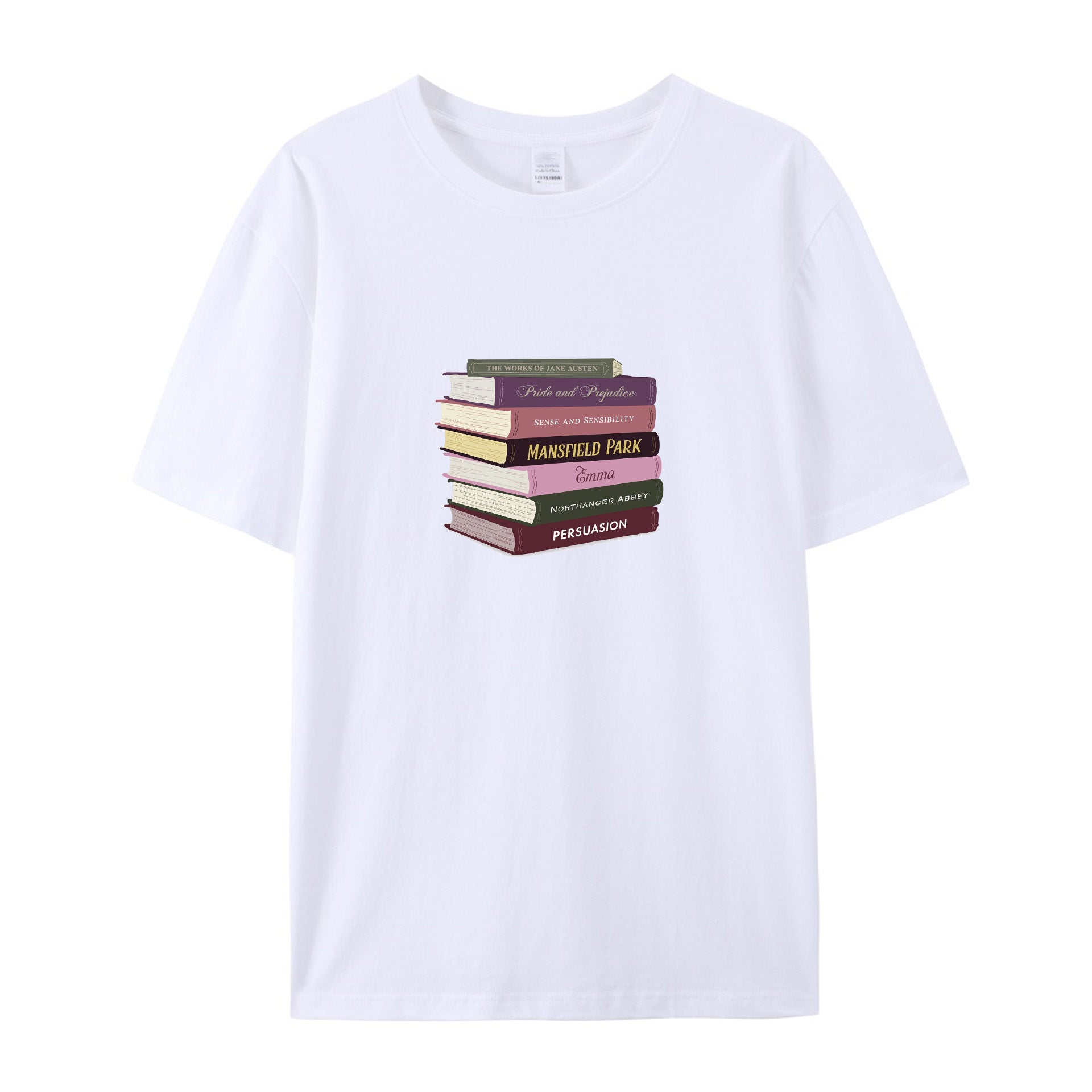 Jane Austen Literary Gift for Readers cotton T-shirt