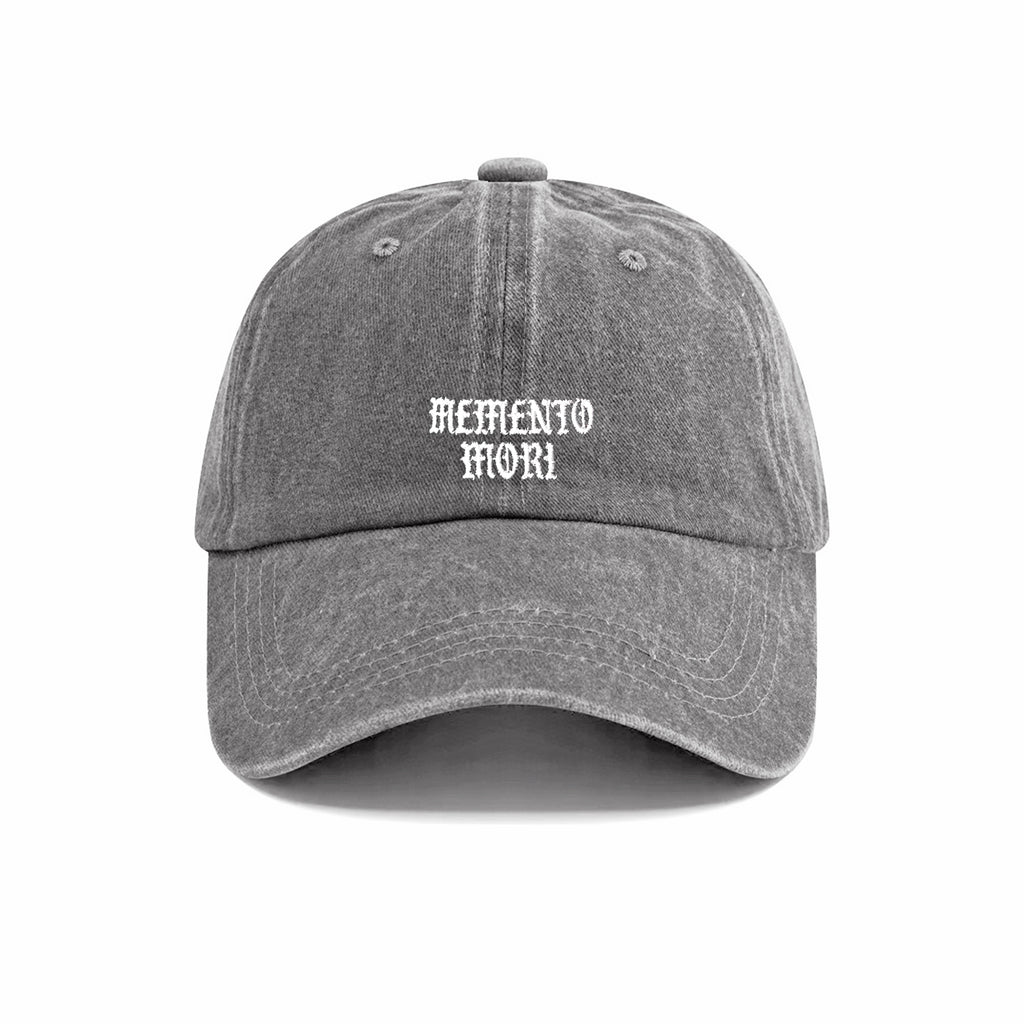 Memento Mori Embroidered Washed Cap