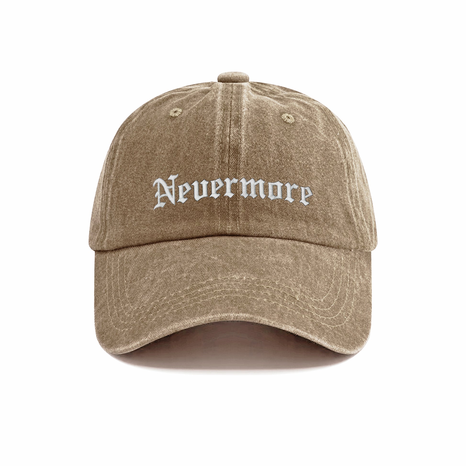 Nevermore Embroidered Washed Cap