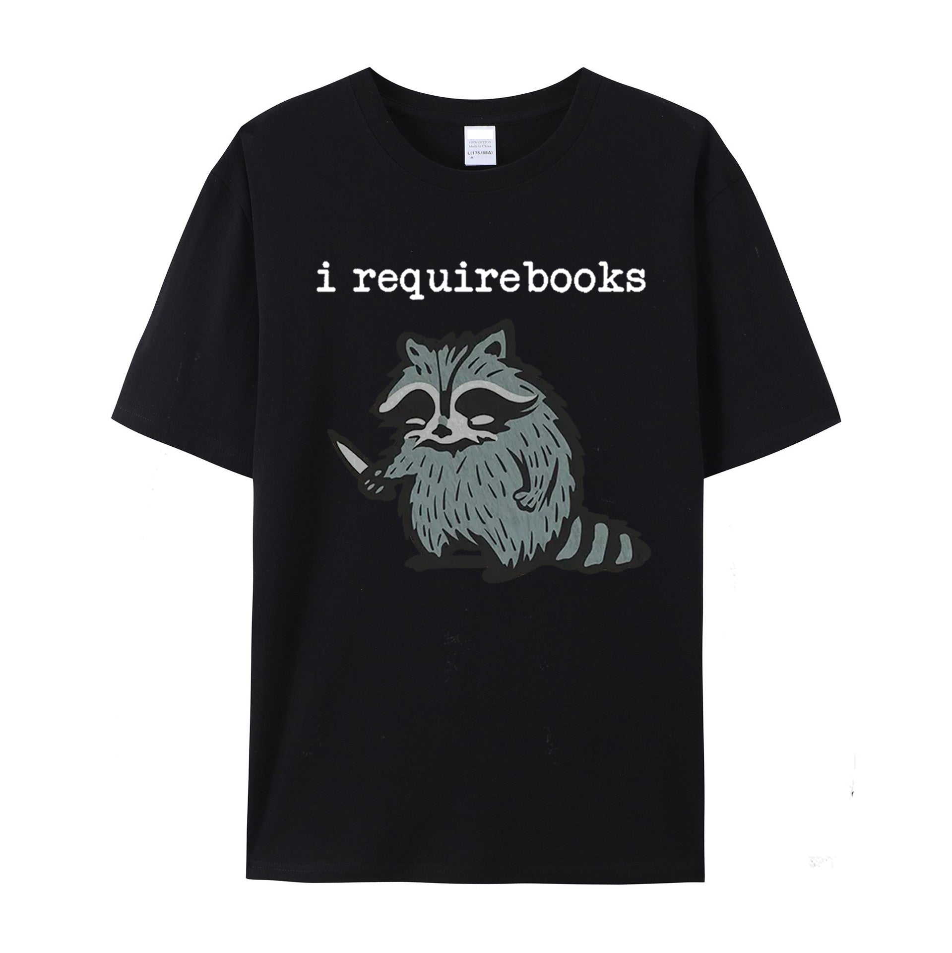I Require Books cotton T-shirt