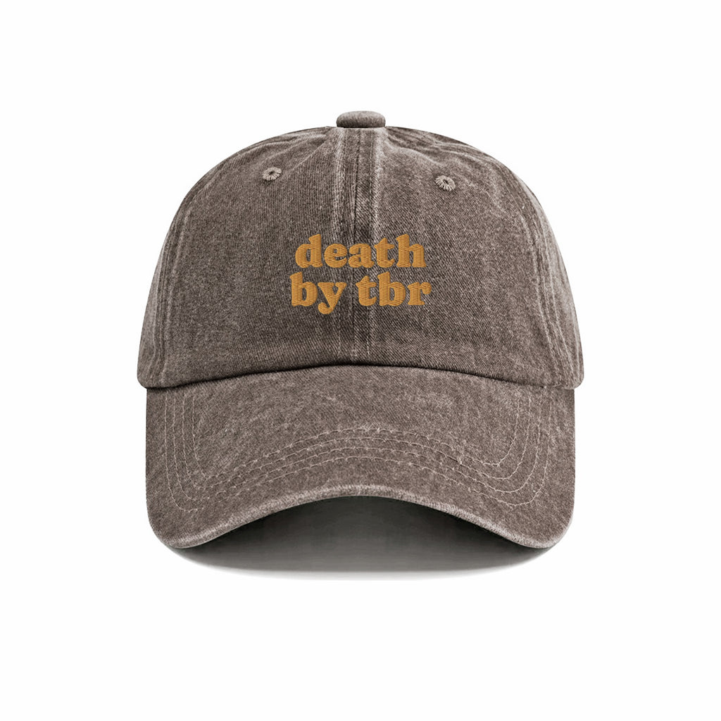 Deathy By TBR Embroidered Washed Cap