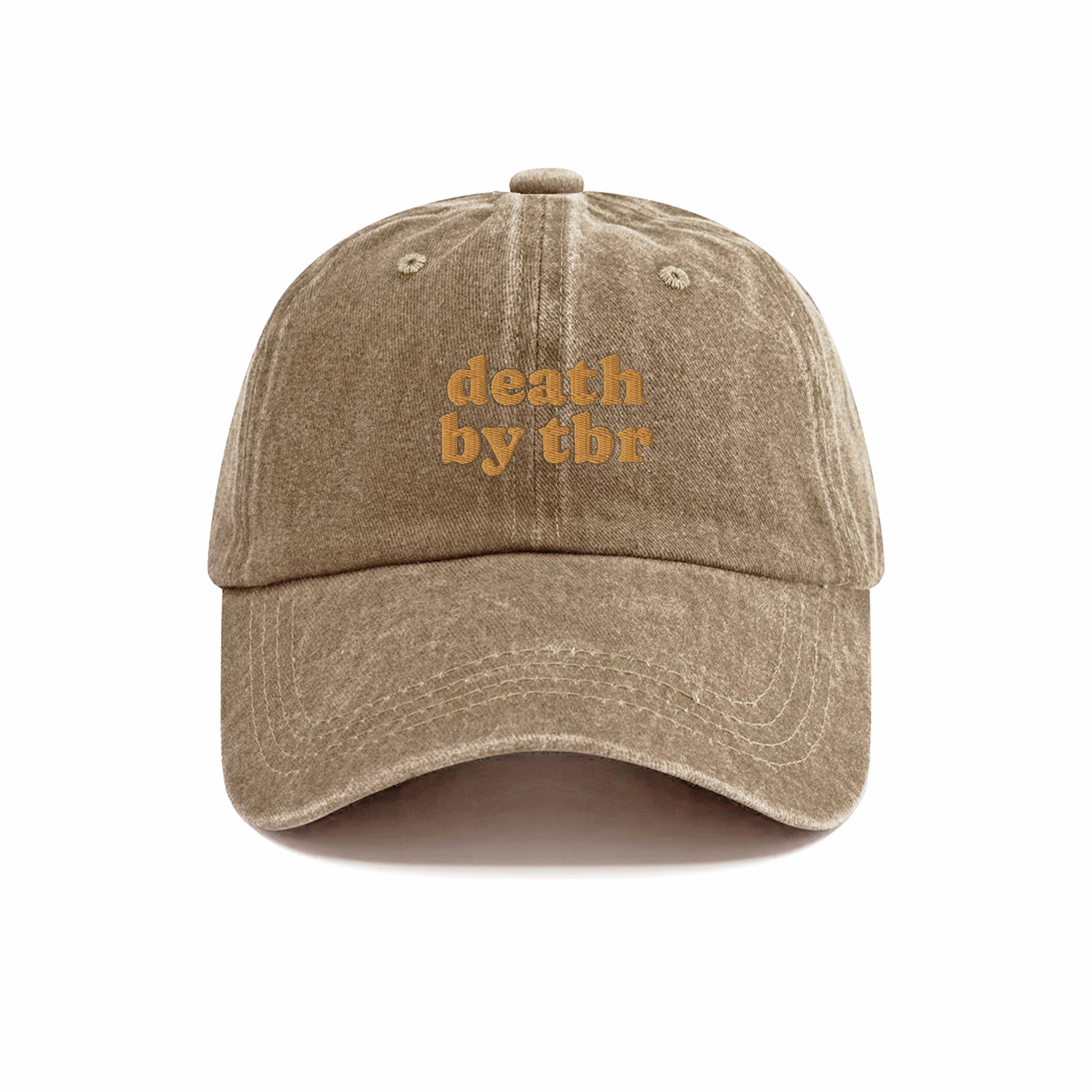 Deathy By TBR Embroidered Washed Cap