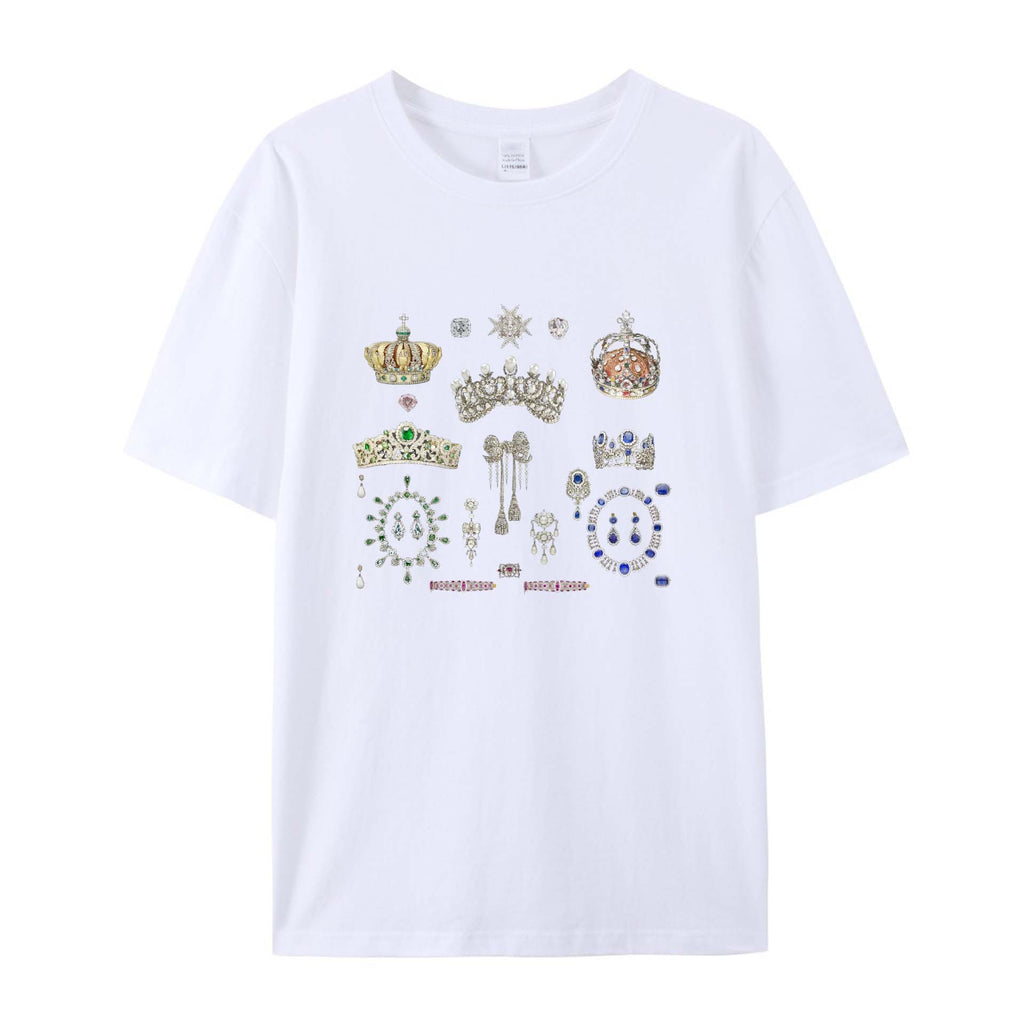 Louvre Stolen Crown Jewels Of Paris Cotton T-Shirts