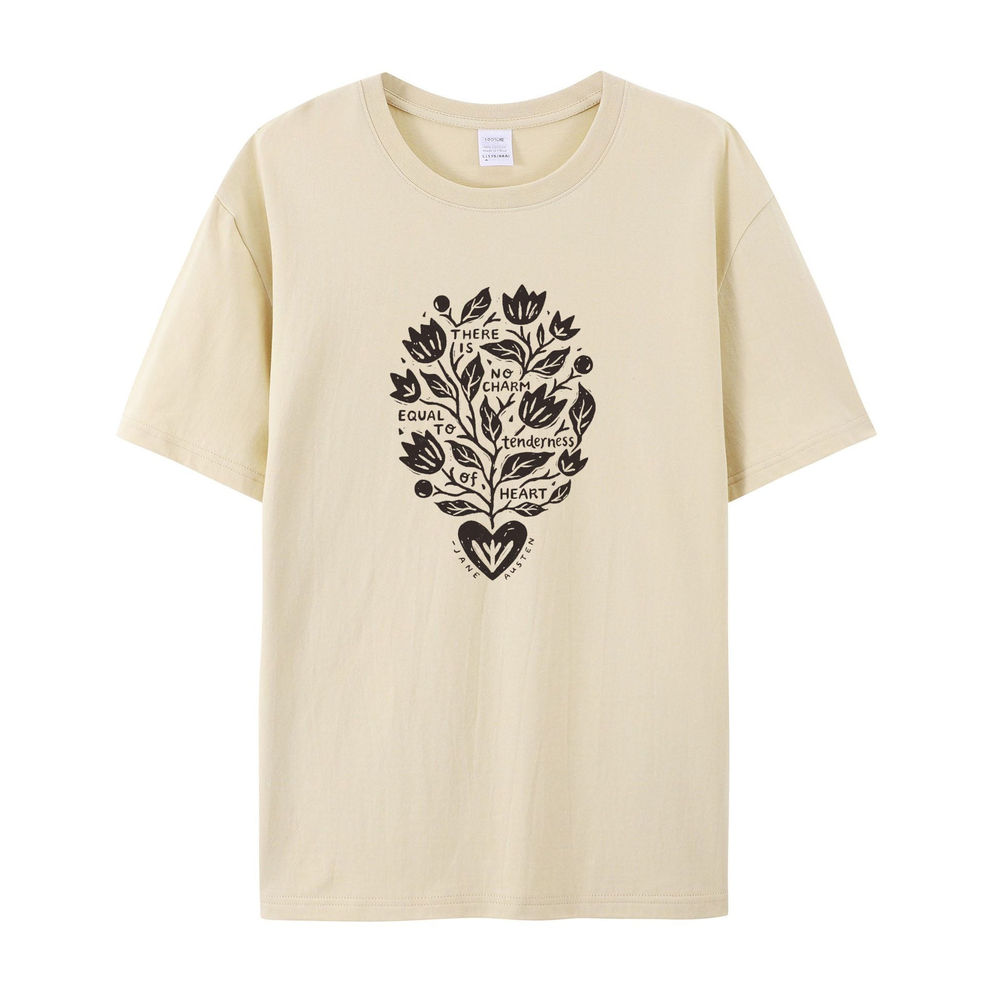 Tenderness of Heart Jane Austen Quote cotton T-Shirt