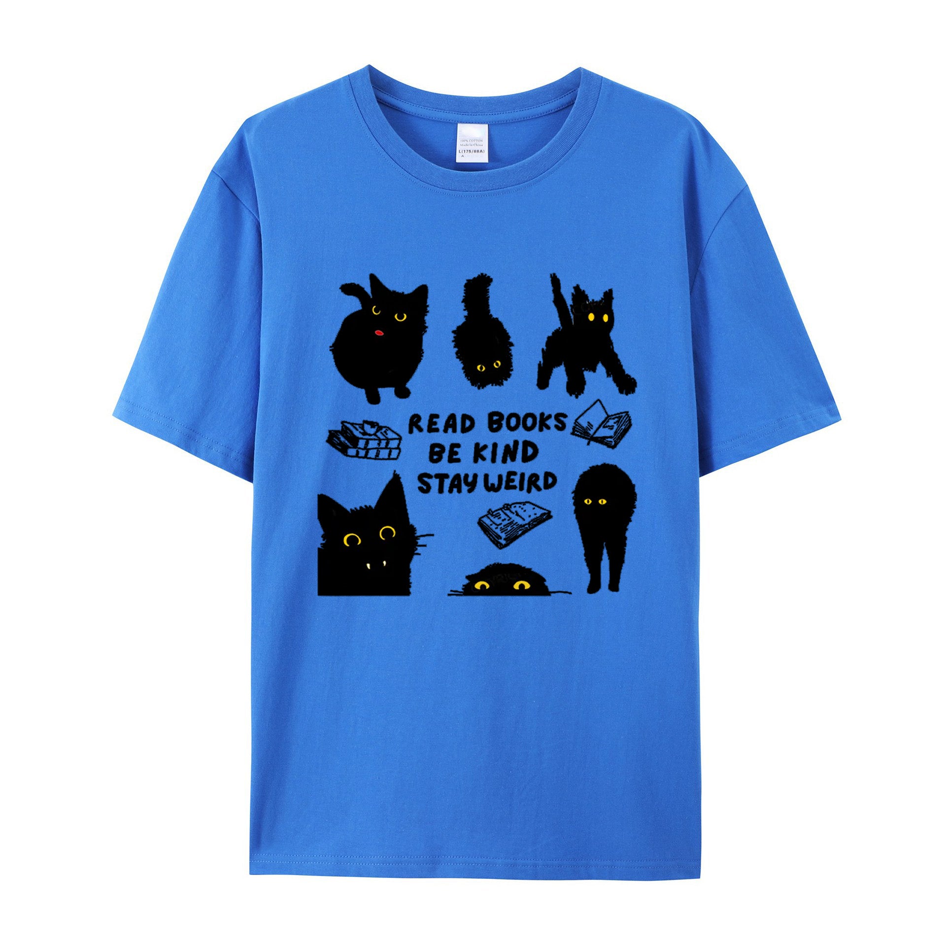 Read Books Be Kind Stay Weird cotton T-shirt