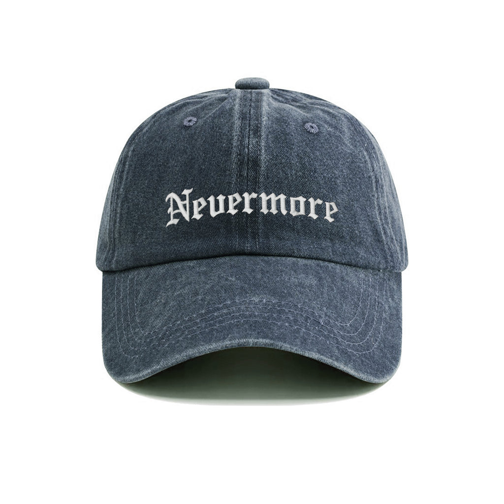 Nevermore Embroidered Washed Cap