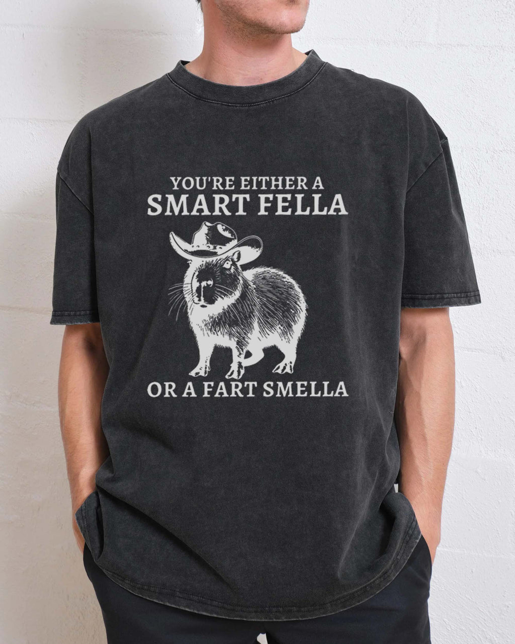 Vintage 90s Funny Capybara T-shirt