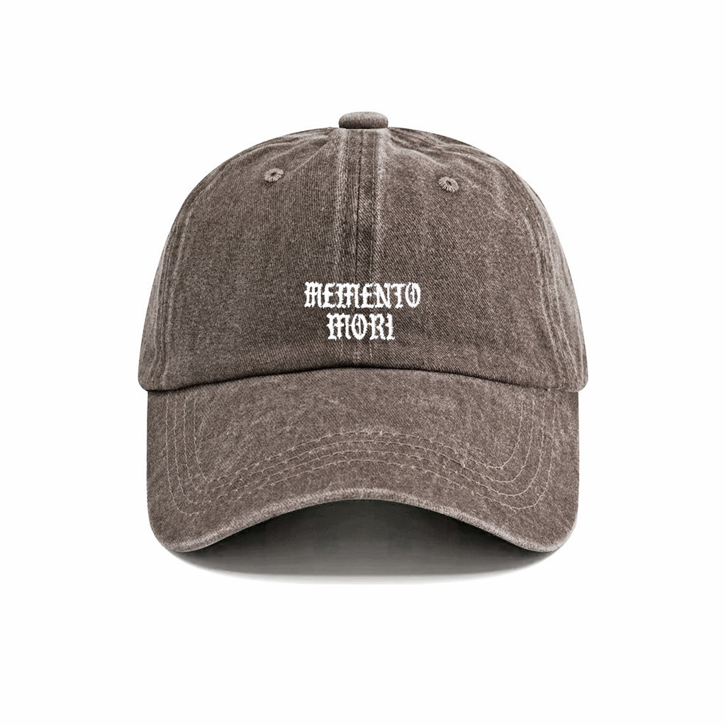 Memento Mori Embroidered Washed Cap