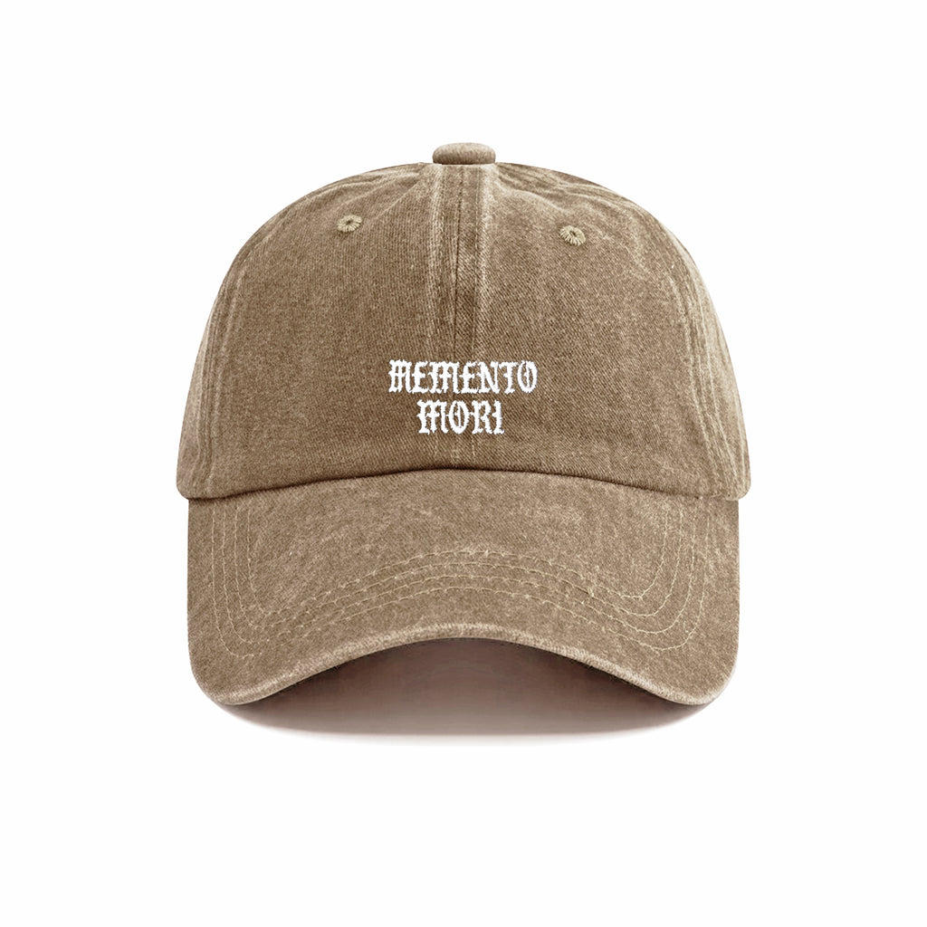 Memento Mori Embroidered Washed Cap