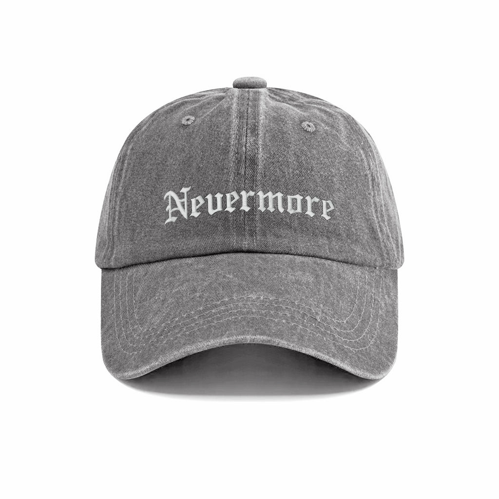 Nevermore Embroidered Washed Cap