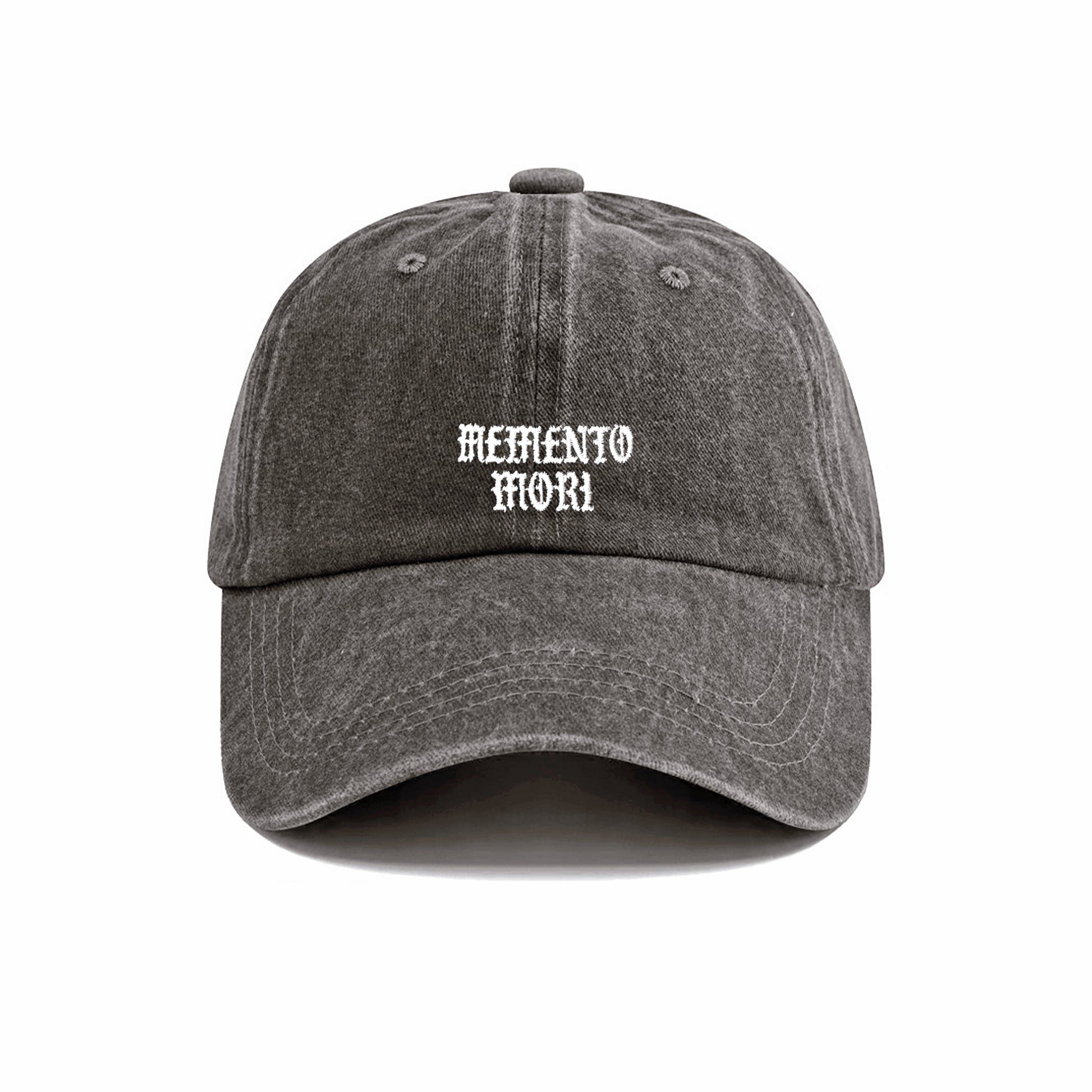 Memento Mori Embroidered Washed Cap