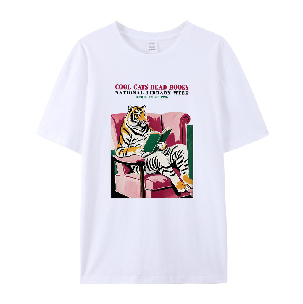 Library Week Poster 1996 cotton T-shirt