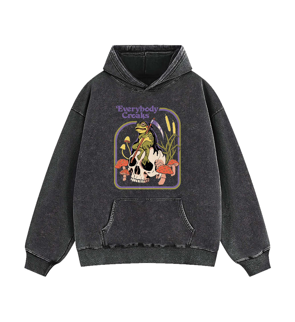 Halloween Retro washed Hoodie